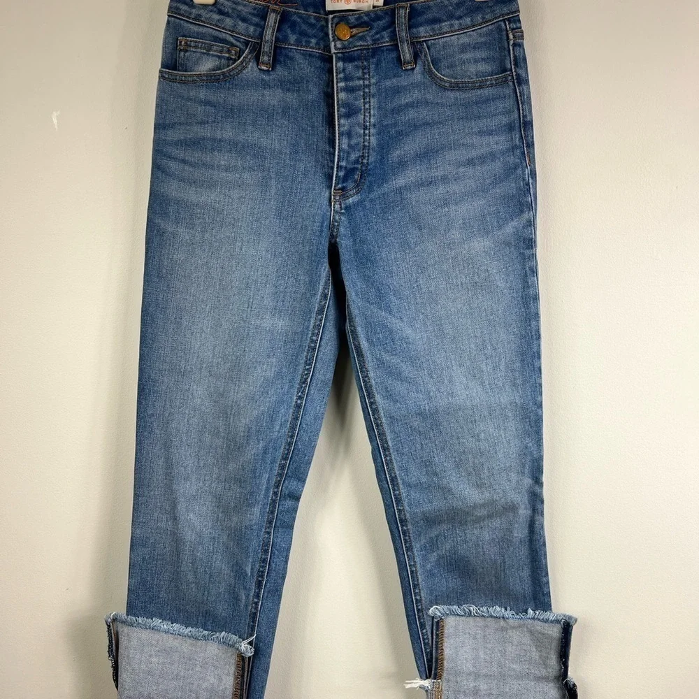 Tory Burch | Pardon My French Cuffed Jeans | 24